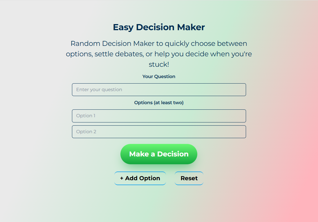 Easy Decision Maker