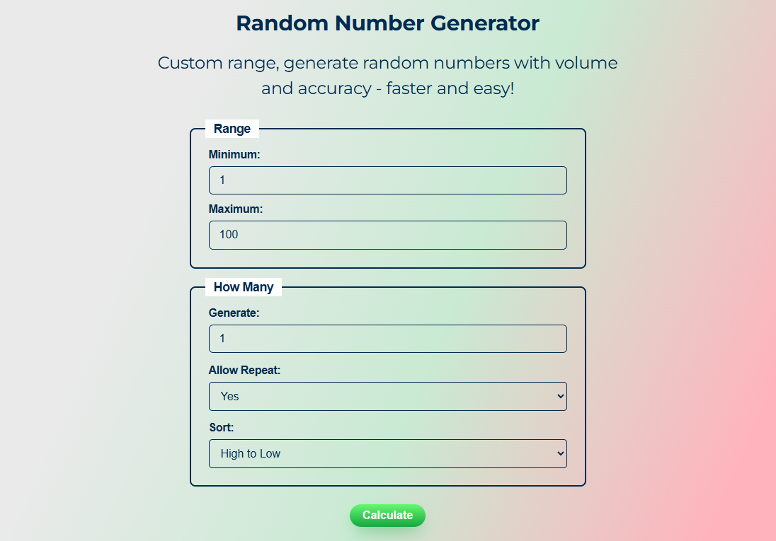 Random Number Generator
